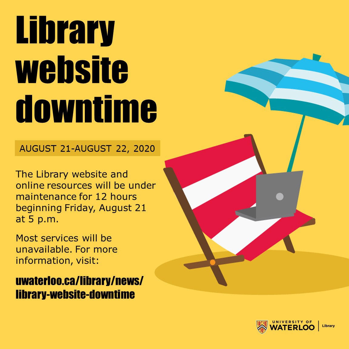 Website downtime August 21 to August 22