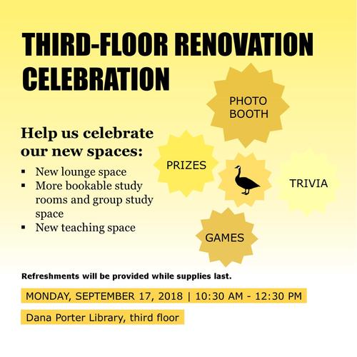 Third-floor renovation celebration
