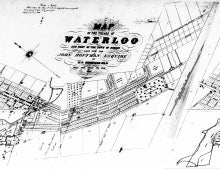 Map of waterloo 1855