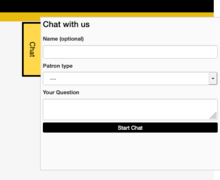 Chat with us feature