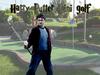Harry Potter holg a golf club