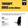 Therapy dogs event poster