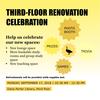 Third-floor renovation celebration