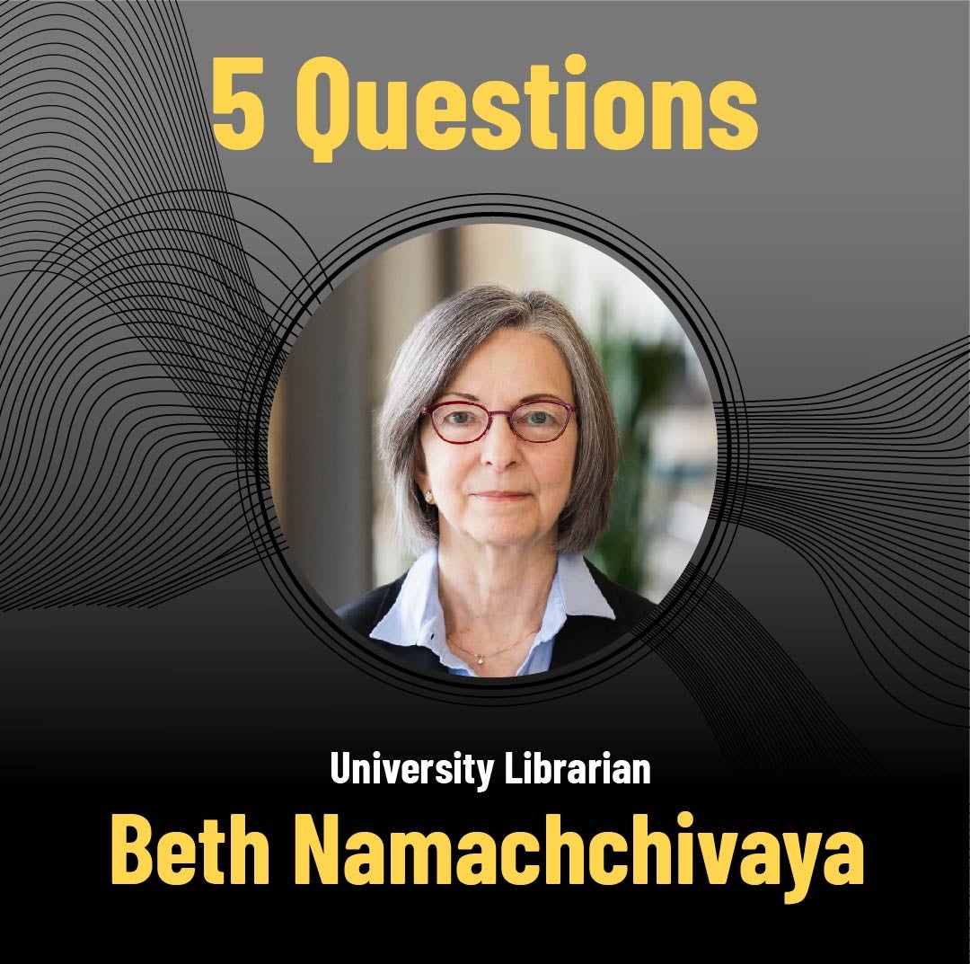5 questions to Beth Namachchivaya - picture of Beth headshot staring directly at the camera view