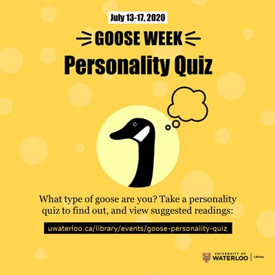 Goose Week personality quiz
