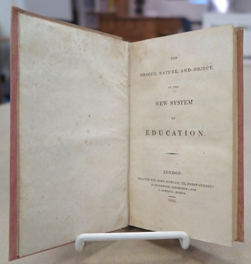 he Origin, Nature, and Object of the New System of Education title page