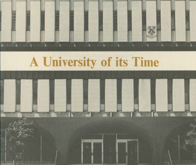 University of Its Time booklet cover, 1967, UA-181