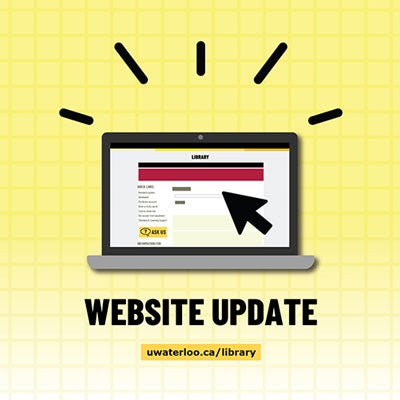 Website update uwaterloo.ca/library