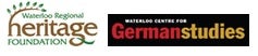 Waterloo Regional Heritage Foundation and Waterloo Centre for German Studies logos