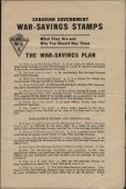 War-Saving Stamps brochure.