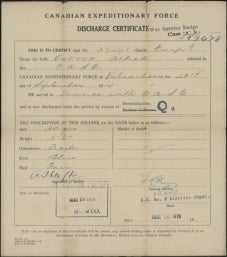 Gofton's discharge certificate.