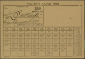 Victory loan 1918.