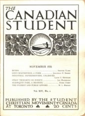 Inner cover of The Canadian Student, volume 14