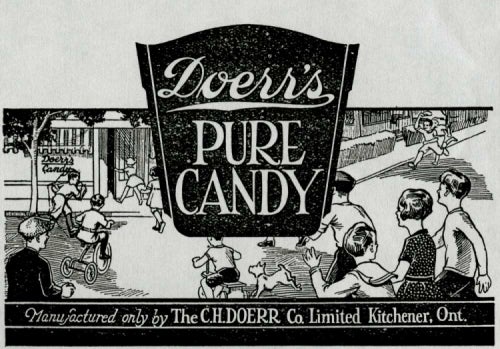 Doerr's Pure Candy Advertisement