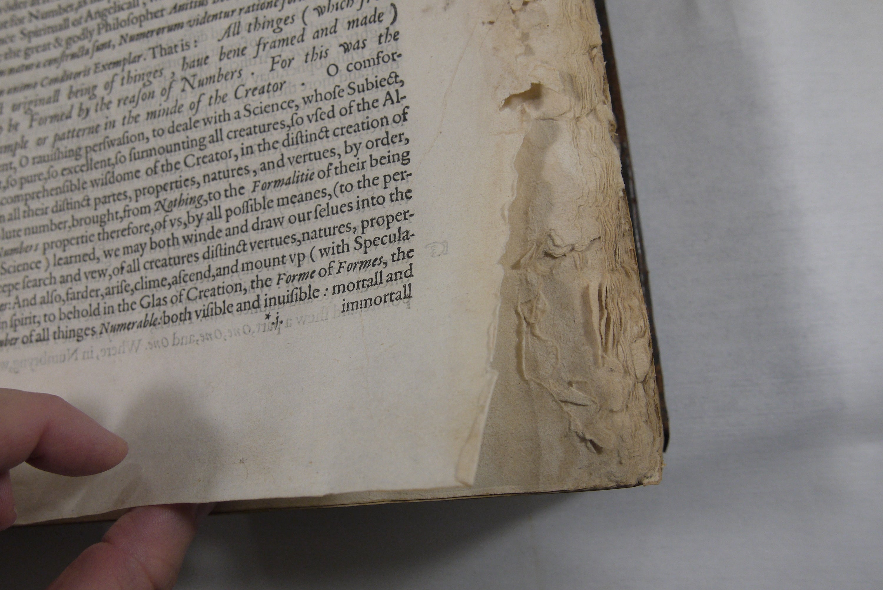 Damage to pages