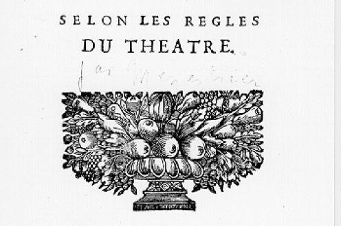 French book cover for ancient and modern theatre ballet.