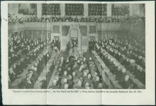Churchill addressing Canadian Parliament in Ottawa.
