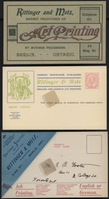 3 Rittinger & Motz postcards.