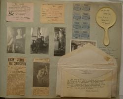 Page from Mabel Fox's scrapbook