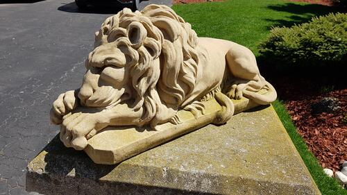 A stone lion