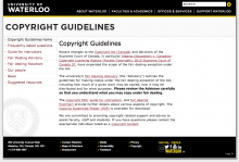 Copyright Guidelines Site