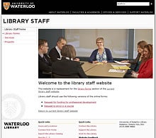 Library staff site