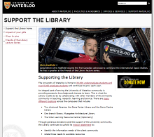 Support the Library site