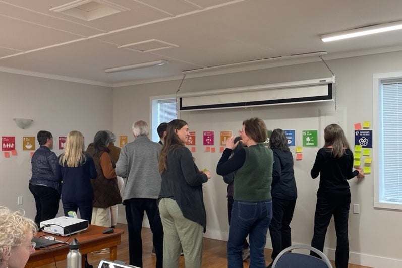 Group of people in workshop activity