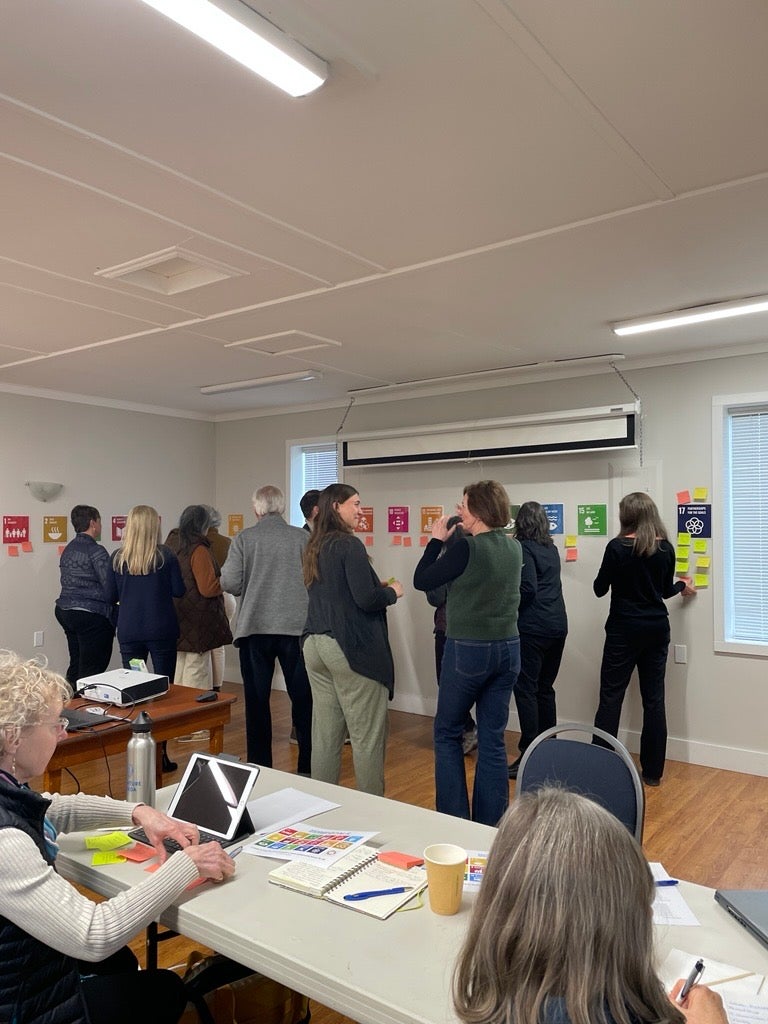 Group of people in workshop activity