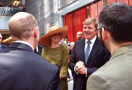 Dutch King and Queen visit campus