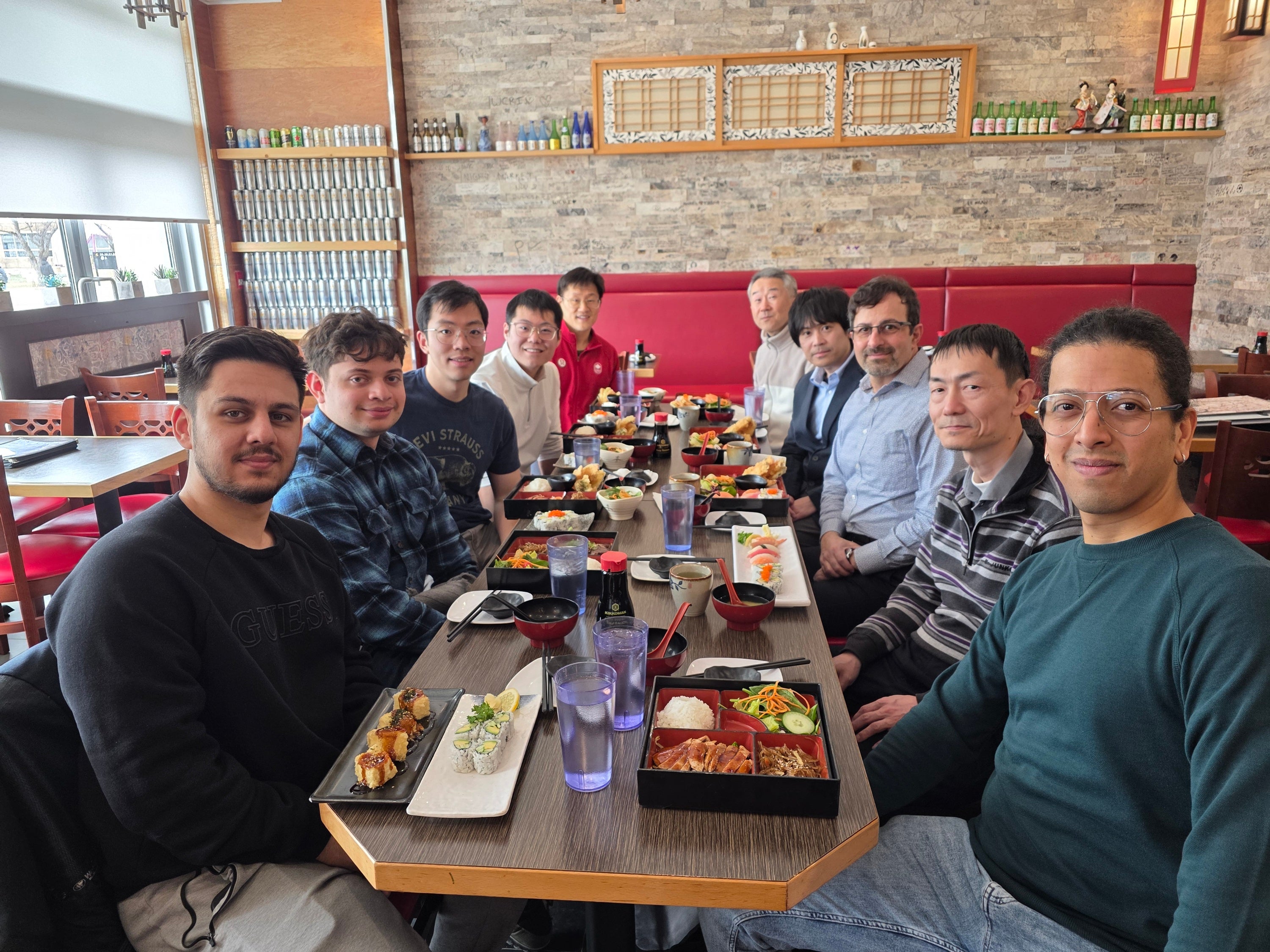 Maglev team and the visitors from National Institute of Technology, Tokyo College