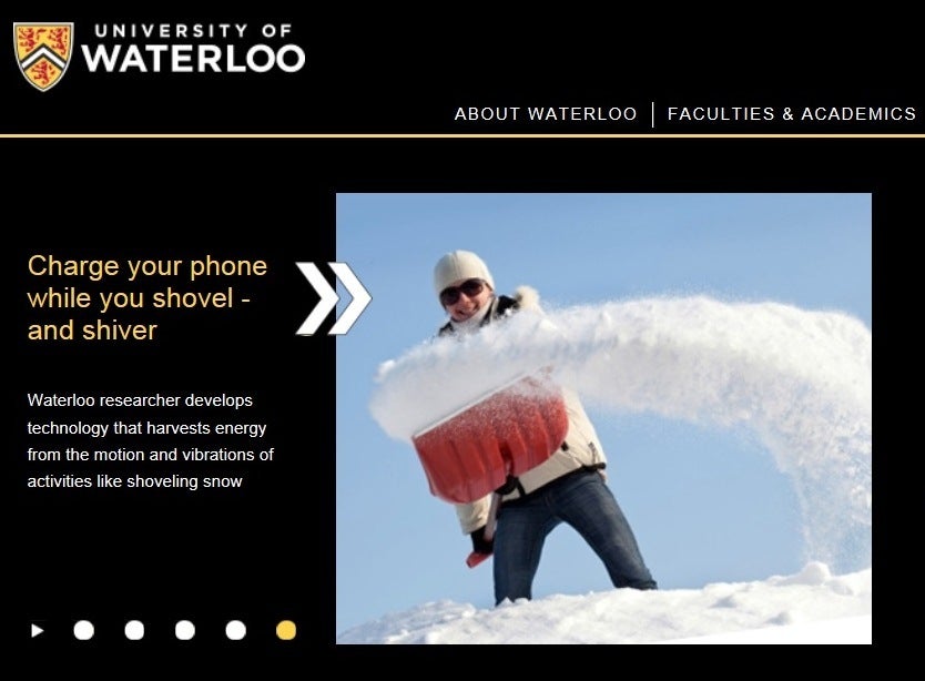 uWaterloo home page website