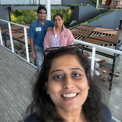 Ripple and her parents at NVIDIA office
