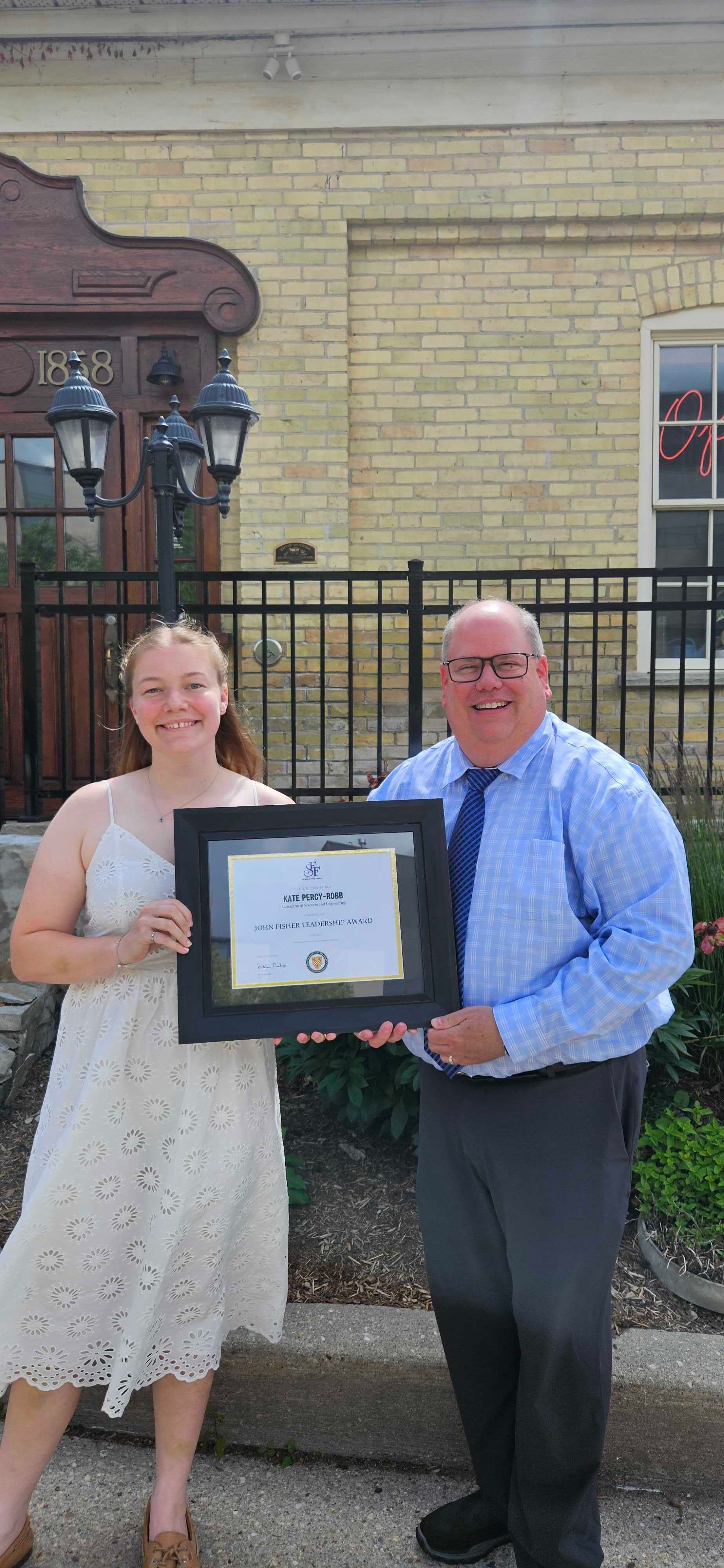 Kate Percy-Robb was honored with the Roy Duxbury Award for Leadership