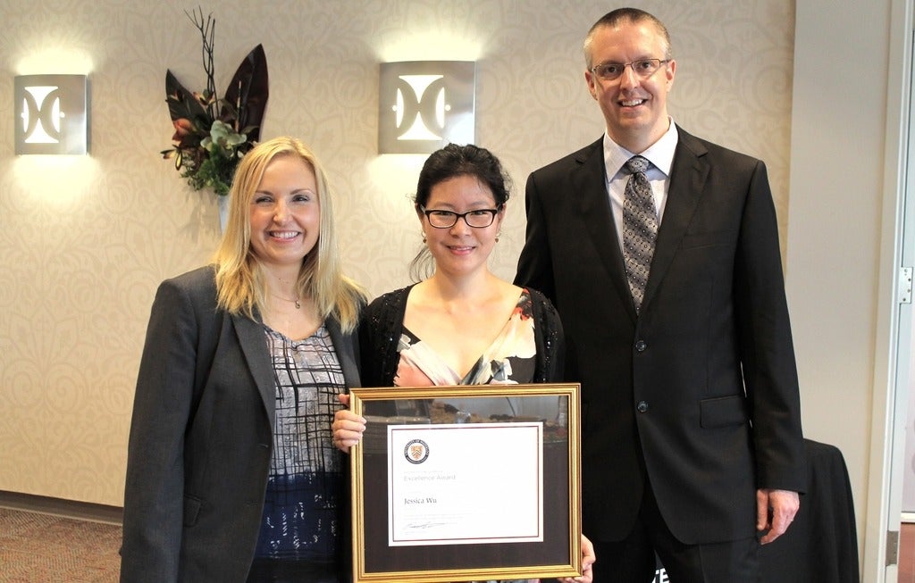 Jessica with Sheila and Prof. Henstra
