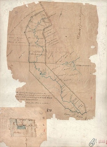 1821 map of Indian lands along the Haldimand tract
