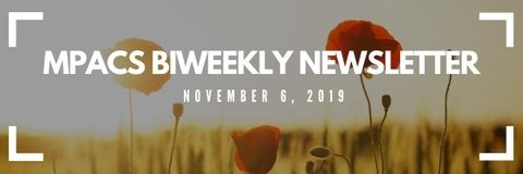 biweekly newsletter header. Pictured is poppies
