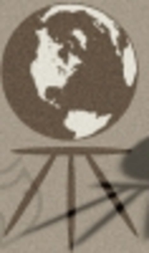 Globe on a stool