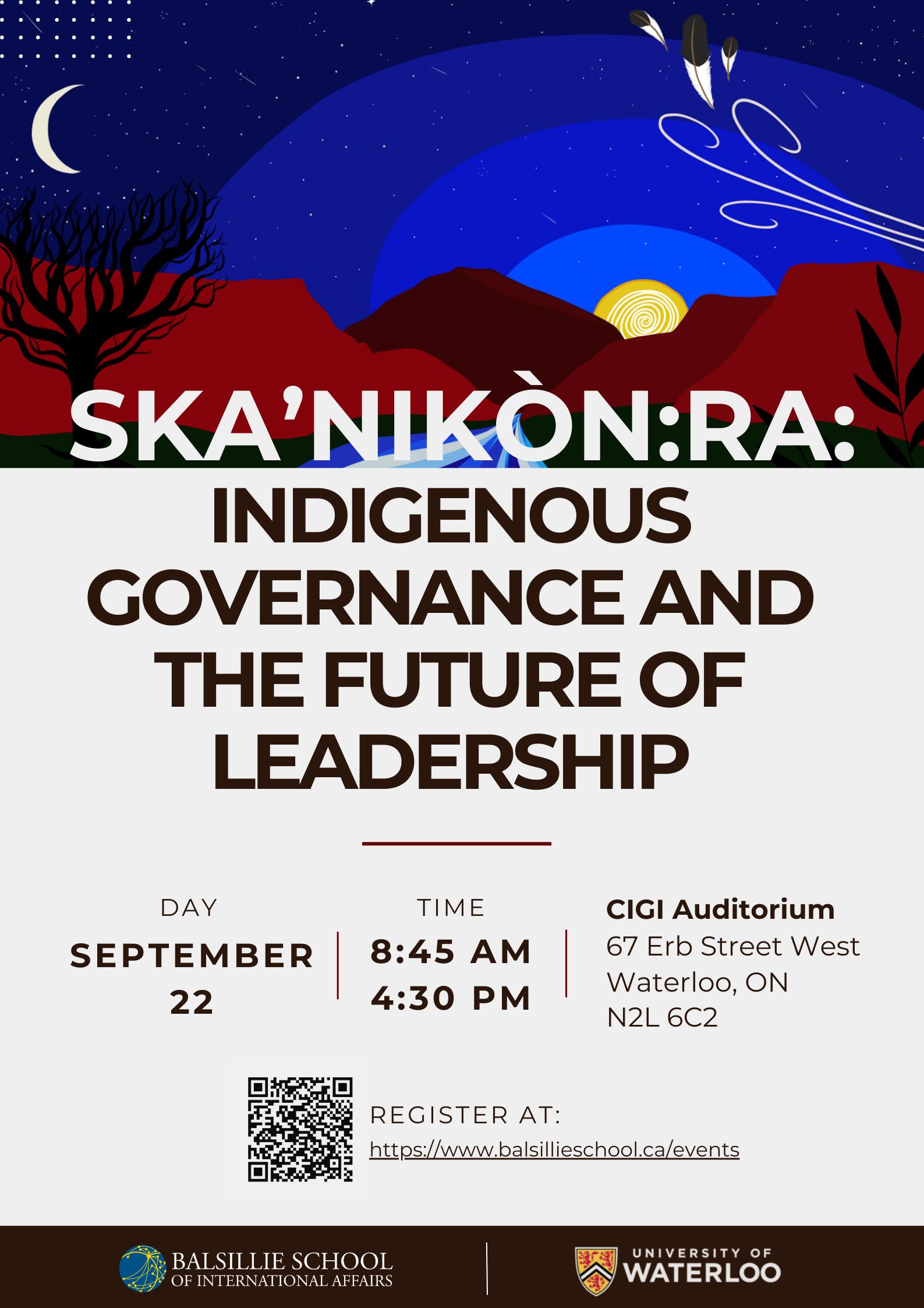 Ska'nikòn:ra - An Indigenous Governance Event poster