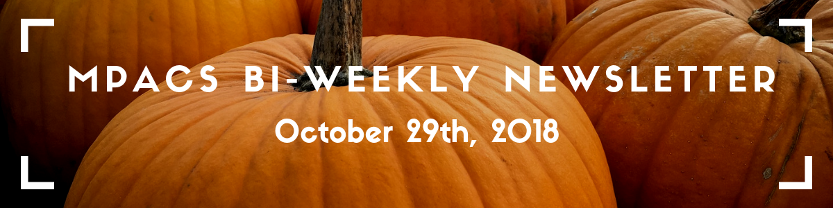 MPACS Newsletter banner: image of pumpkins with the title 