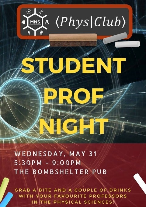 Student Prof Night poster