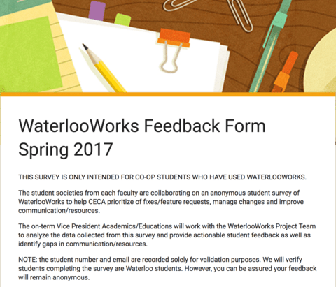 WW feedback Survey image