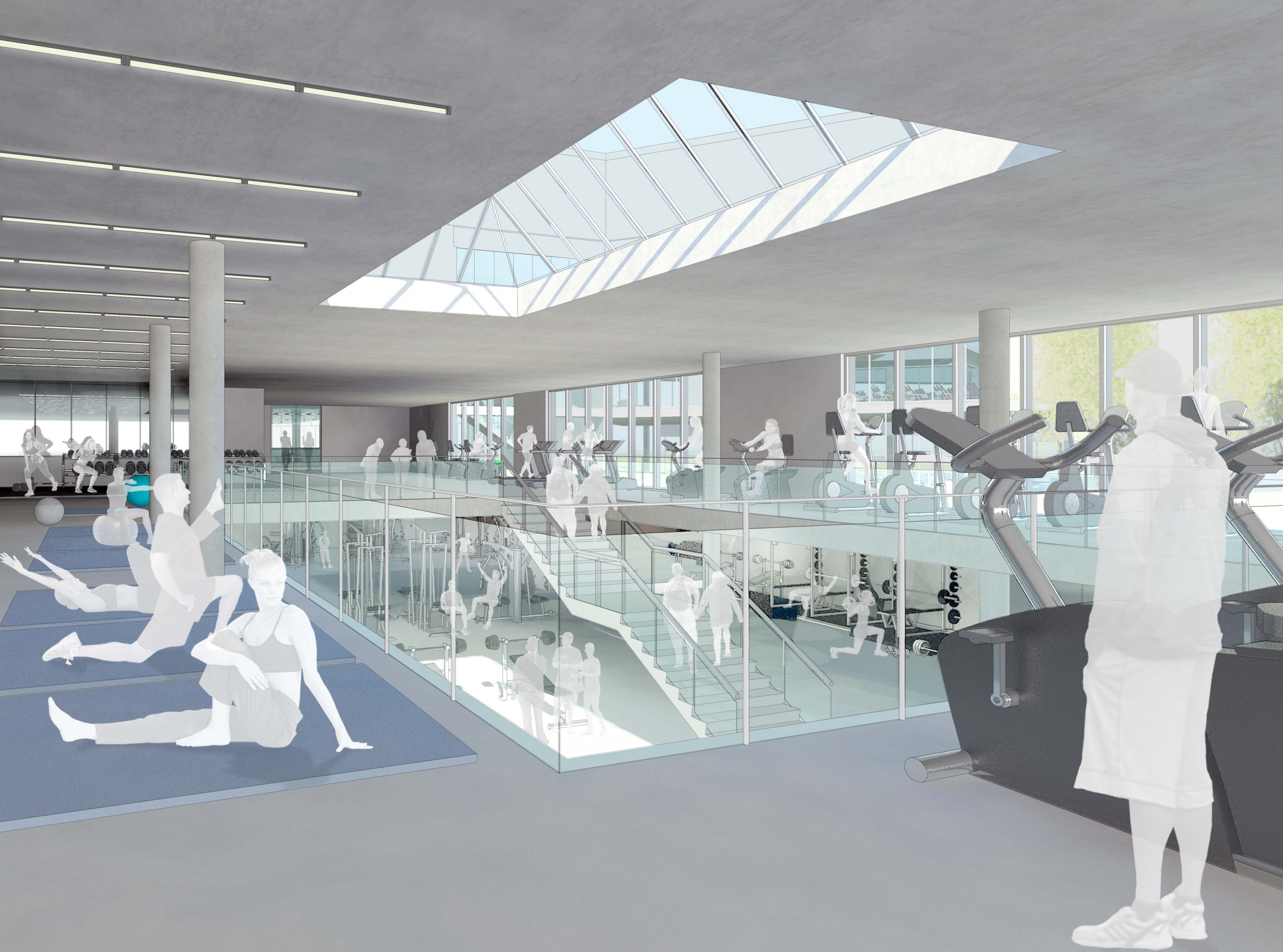 Fitness center expansion