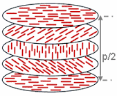 plane polarization cholesteric liquid crystals