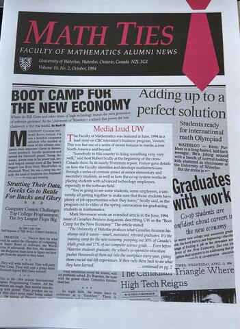 Math Ties issue from the 1990s