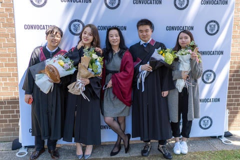 2019 Convocation with 5 new alumni