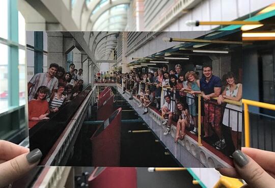 photo of a room with a picture in the middle