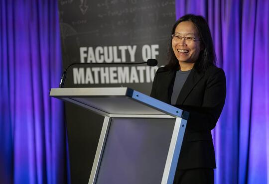 Edith Law speaks at announcement