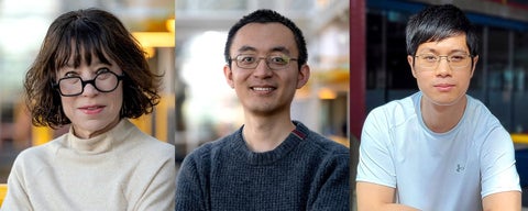 Headshots of Maura Grossman, Yuntian Deng and Wenhu Chen