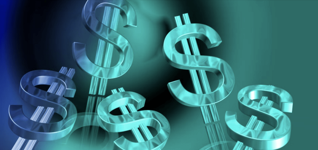 Graphic with Dollar Signs